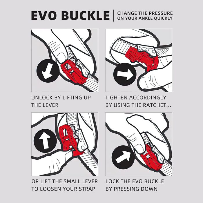 Кріплення для сноуборду XCMAN Outdoors All-Mountain, чорно-білі, розмір 6-9 US (37-41 EU)