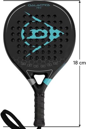 Тенісна ракетка Dunlop Galactica Pro Mini, чорно-синьо-срібно-біла