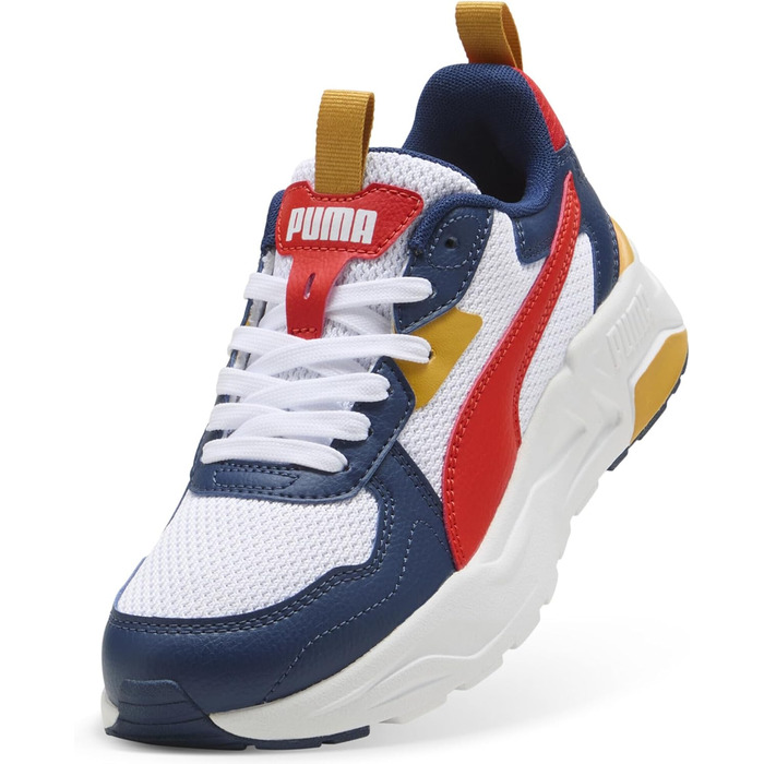 Дитячі кросівки PUMA Trinity Lite Jr - біло-червоно-сині (39 EU)