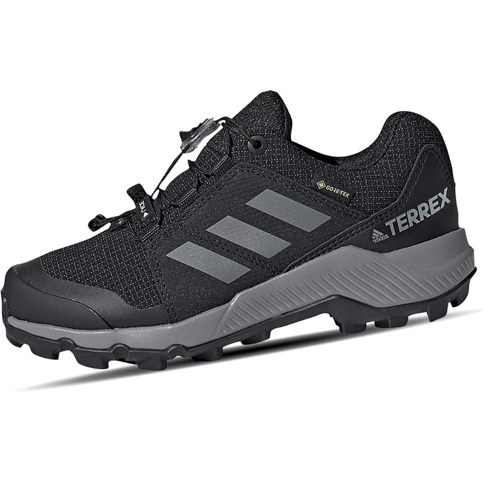 Дитячі трекінгові черевики Adidas Terrex GORE-TEX, чорний/сірий/чорний, 34 EU