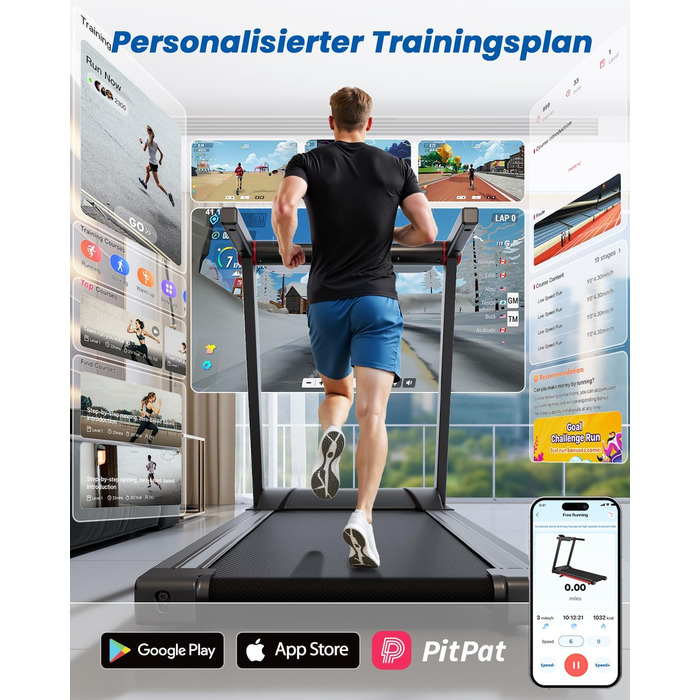 Бігова доріжка для дому 16 км/год, Walking Pad з нахилом 6%, бігове полотно 158 кг, велика площа бігу 112 * 42 см, тихе бігове полотно для дому та офісу, чорно-червоне