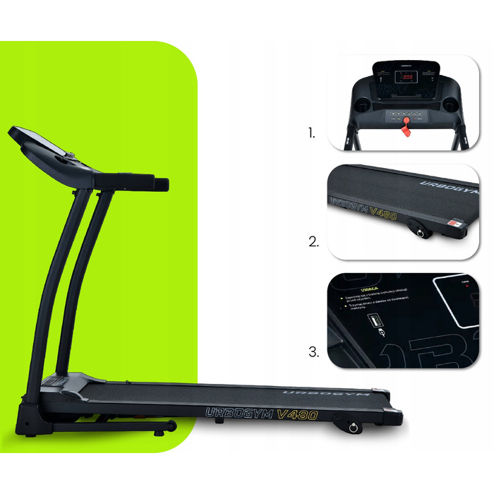 Електрична бігова доріжка Urbogym V480 (до 120 кг)