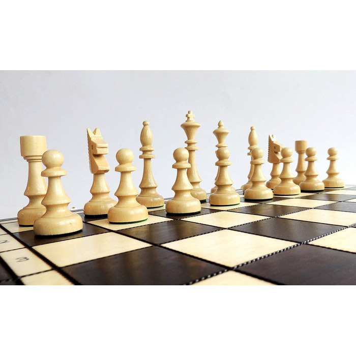 Шаховий набір Chess Club 47 см турнірний, дерев'яний, ручна робота, класична гра
