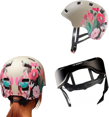 Велошолом Crazy Safety Rampage Orange Snake M (54-57 см), для скейтборду, інлайну, BMX, чоловіків, жінок і дітей, регульований