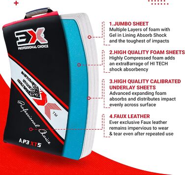 3X Professional Choice MMA Strike Shield: Тренувальний щит для ударів (Kick, Muay Thai, Karate)