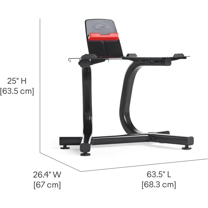 Стійка для гантелей Bowflex з медіа-полицею, стійка для фітнес-аксесуарів
