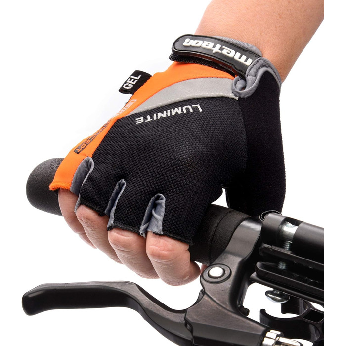 Рукавички велосипедні Meteor Radhandschuhe MTB Gel GX31 Green для чоловіків, жінок та дітей. Велосипедні рукавички для гірського велосипеда, катання, даунхілу та хайкінгу.