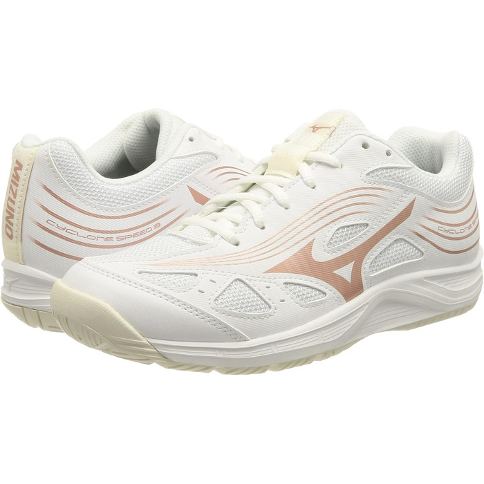 Жіноче волейбольне взуття Mizuno Cyclone Speed 3, біло-чорне (46 EU)