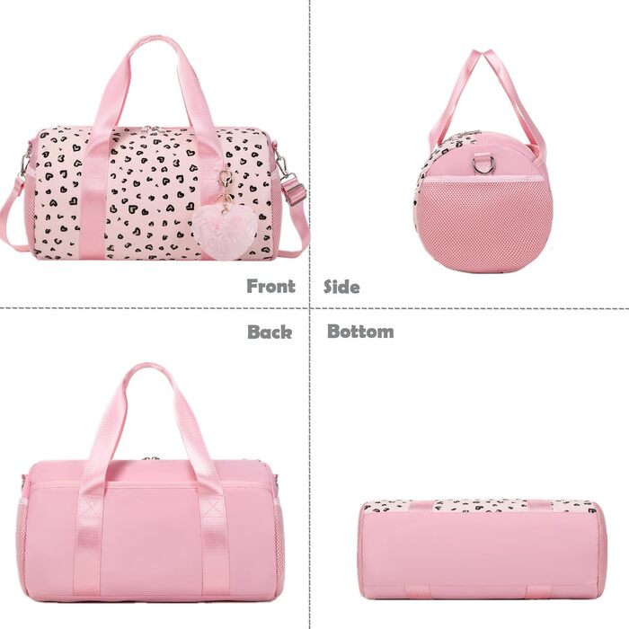 Спортивна сумка для дівчаток для балету та плавання, фіолетова (дизайн Liebe Rosa)