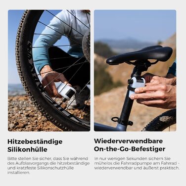 Електричний насос для велосипеда FLEXTAILGEAR Tiny Bike Pump, 100 PSI, портативна міні-помпа для MTB, шосейних і гірських велосипедів, USB Type-C, чорна