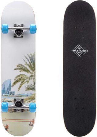 Дитячий скейтборд з дерева Meteor Mini Cruiser, ретро, для хлопців