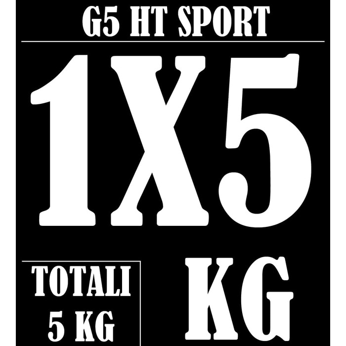 Гантельний диск чавунний G5 HT SPORT 5 кг, 25 мм, для фітнесу та домашнього спортзалу