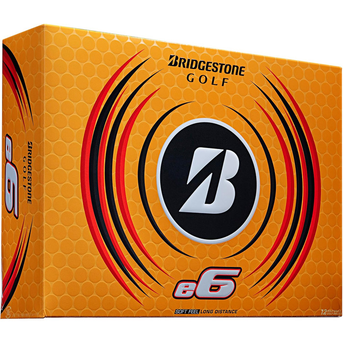 Гольф-м'ячі Bridgestone e6 2023, білі, 12 шт.