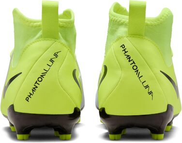 Дитячі футбольні бутси Nike Phantom Luna 2 Academy Mg для дітей та підлітків, 38 EU, металевий срібло, чорний, Volt