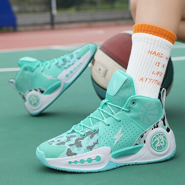 Чоловічі баскетбольні кросівки для занять спортом, великі розміри 36-39 EU (G8810 White Green)