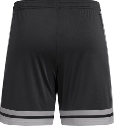 Чоловічі футбольні шорти adidas Squadra 25, чорні (Black/Team Grey Four/Pure Ruby), розмір XS
