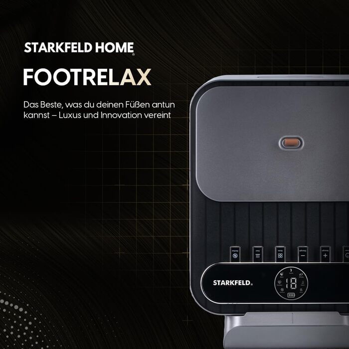 Масажер для ніг STARKFELD HOME FOOTRELAX з підігрівом, ергономічний, регульована інтенсивність, для релаксації вдома