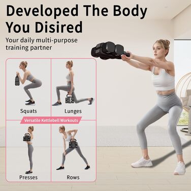 Регульований набір гантелей з кулькою, 4 в 1 (2,5 кг, 3,5 кг, 4,5 кг, 5,5 кг) для жінок, 2 шт. для домашнього фітнесу, тренувань, зелений (чорний)