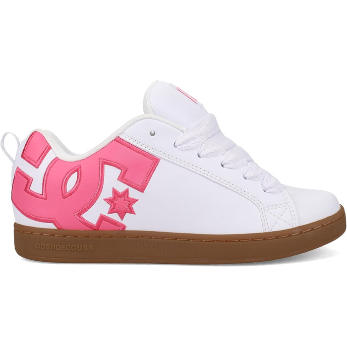 Кросівки DC Shoes Court Graffik для жінок (41 EU, білий рожевий гумовий)