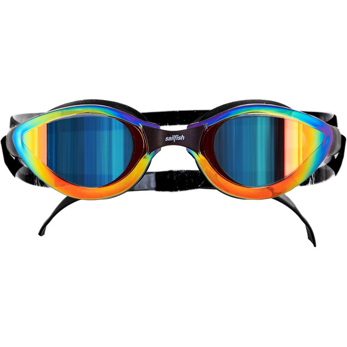 Плавальні окуляри Sailfish Goggle Breeze для чоловіків і жінок, гідродинамічні, дзеркальні, золото, з гнучким комфортом