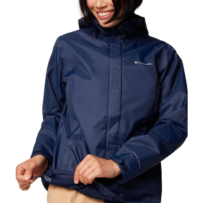Жіноча водонепроникна куртка-дощовик Columbia Arcadia™ II, колір Collegiate Navy (розмір M)