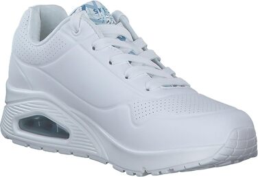 Кросівки жіночі Skechers UNO-Bright Air білі з серцем, 38 EU, Duraleather