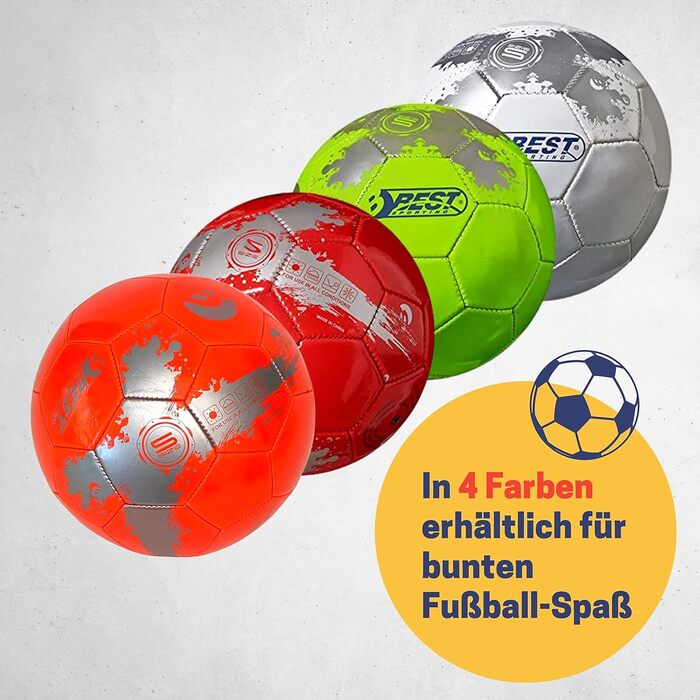 Дитячий футбольний м'яч BEST SPORTING Speed 2.0, розмір 5, яскравий дизайн, для тренувань