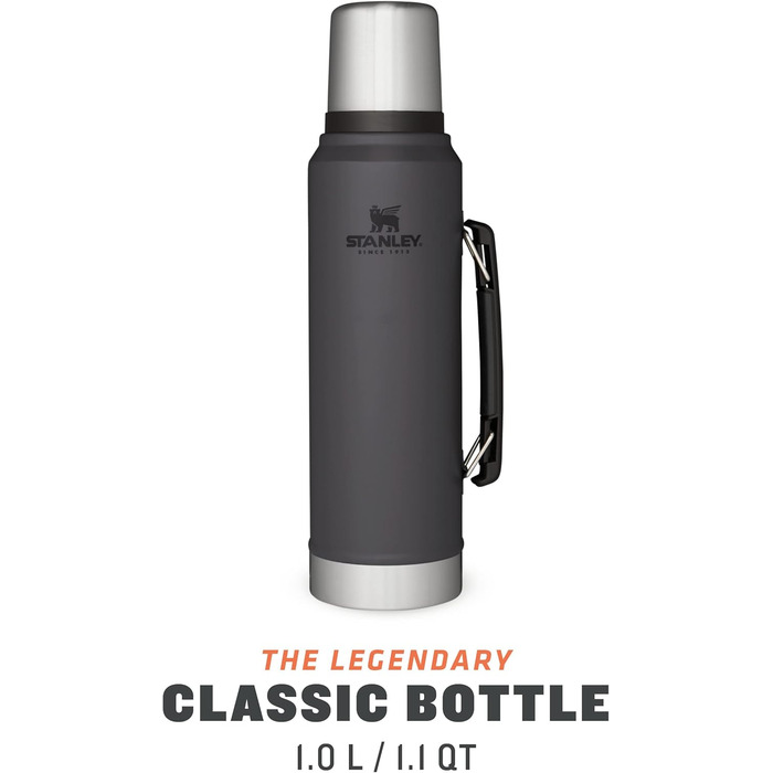 Термос Stanley Classic Legendary, нержавіюча сталь, 1 л, тримає тепло/холод 15-48 годин, BPA Free, для напоїв, мийка в посудомийці