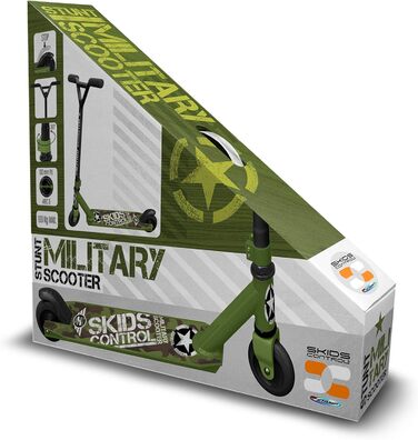Військовий самокат STAMP Technical Stunt SKIDS Control для фрістайлу, колір хакі