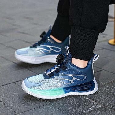 Дитячі спортивні кросівки для занять тенісом та бігом, Mesh, дихаючі, блакитні, 39 EU