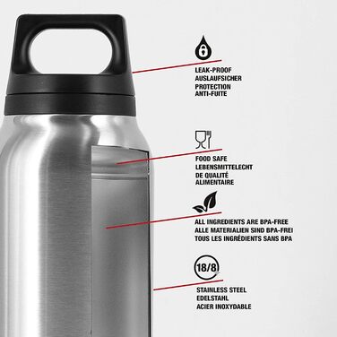 Термос пляшка SIGG Hot & Cold 0.5 л, ізольована, нержавіюча сталь, без BPA, герметична