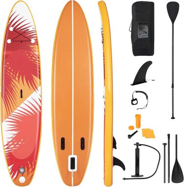 Надувна SUP-дошка DREAMADE з телескопічним веслом, комплект аксесуарів, до 120 кг, серфборд для плавання