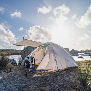 Намет Naturehike Cloud Creek 2-3 особи, ультралегкий, водонепроникний, для кемпінгу та трекінгу, білий