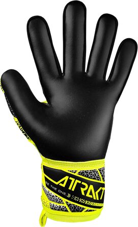 Воротарські рукавички Reusch Attrakt Silver - дихаючі, для чоловіків та жінок, жовто-сріблясті-чорні, розмір 10.5