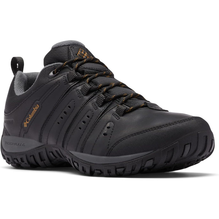 Чоловічі водонепроникні трекінгові черевики Columbia Woodburn II WP, чорний/карамель, 44 EU