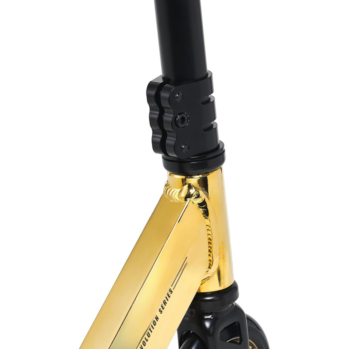 Самокат трюковий RAVEN Evolution Provox Gold 100мм для дітей та дорослих: PU+PP колеса, підшипники ABEC-7