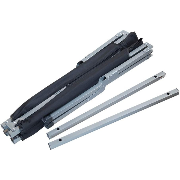 Графнер XL розкладне ліжко для відпочинку з сумкою, вантажопідйомність до 150 кг, зручна тканина 1600D Oxford – чорного кольору, гостьове ліжко