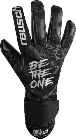 Воротарські рукавички Reusch Pure Contact Infinity для дорослих, чорні, розмір 10.5, з відмінним зчепленням та внутрішнім швом