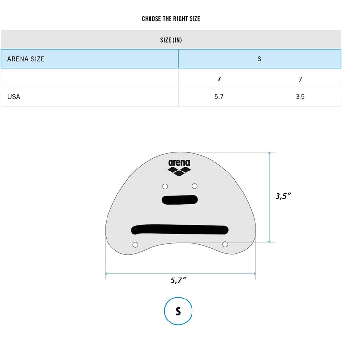 Плавальні тренажери для рук Arena Elite Finger Paddle - аксесуари для басейну, регульовані ремінці, відкрита долоня