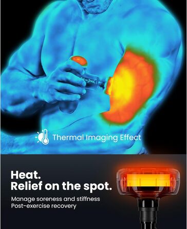 Масажер для м'язів BOB AND BRAD Q2 Plus з підігрівом: компактний, тихий, з сумкою, для розслаблення м'язів
