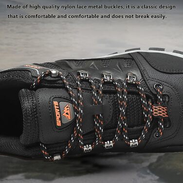 Чоловічі туристичні черевики Leichte Wanderschuhe: зручні, дихаючі, з антиковзким покриттям для хайкінгу та трекінгу (37 EU, Чорний)