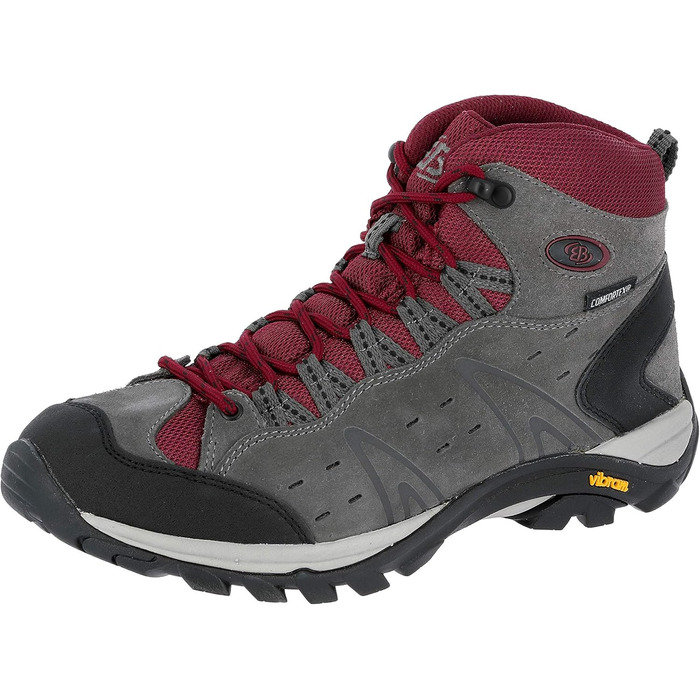Черевики трекінгові Bruetting Mount Bona High, 37 EU, сірий/бордовий