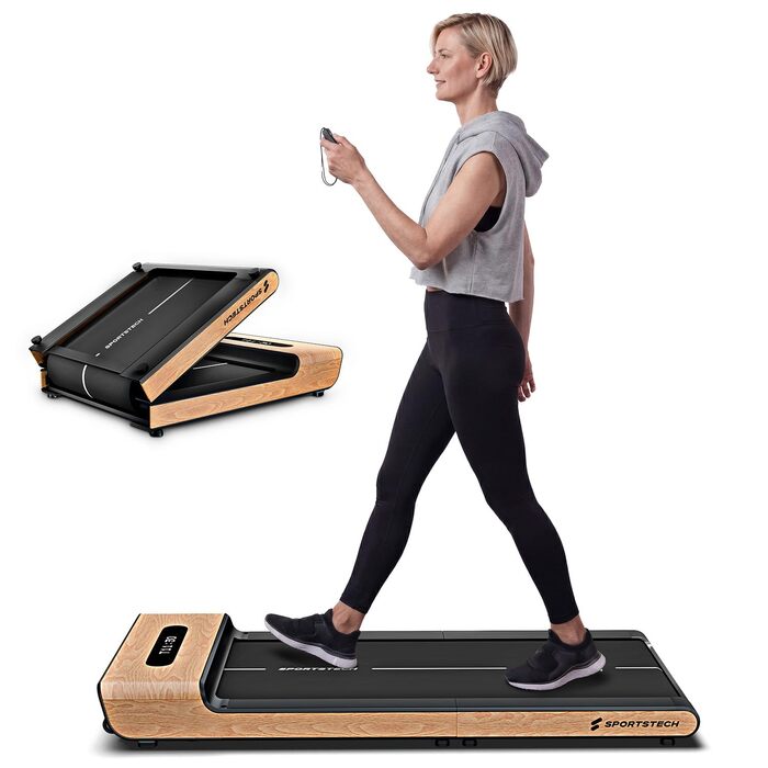 Бігова доріжка Sportstech WalkingPad Pro для дому: складана, до 8 км/год, з лічильником кроків, для офісу та дому, вантажність 120 кг, з додатком, тиха, німецька якість