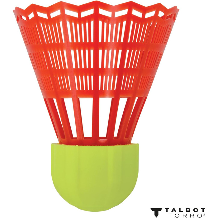 Talbot-Torro Speedbadminton Shuttles – воланчики для швидкого бадмінтону – стандартні або LED-воланчики для гри вдень та вночі – у багаторазовій коробці