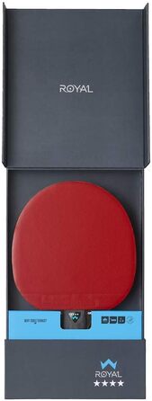 Настільний тенісний ракетка STIGA Royal Crystal, швидкісний, з ITTF-сертифікованим покриттям Star 4, 2,0 мм губка, технологія Crystal, для професійної гри у пінг-понг