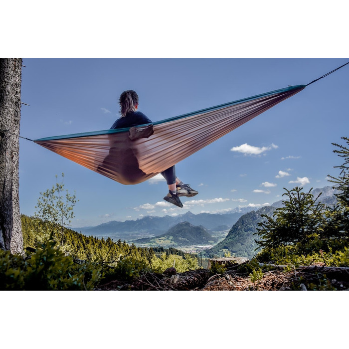Гамак Amazonas Ultra-Light Silk Traveller XL для подорожей та гір, надлегкий, 295x150 см, до 200 кг