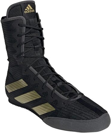 Кросівки adidas Box Hog 4 Unisex, 38 EU, чорний, золотий, сірий, чорно-сірий