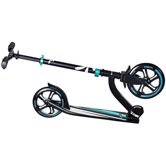 Алюмінієвий самокат Muuwmi Pro, 230/205 мм, ABEC 7, регульований, XL дека, BMX кермо, сертифікат GS