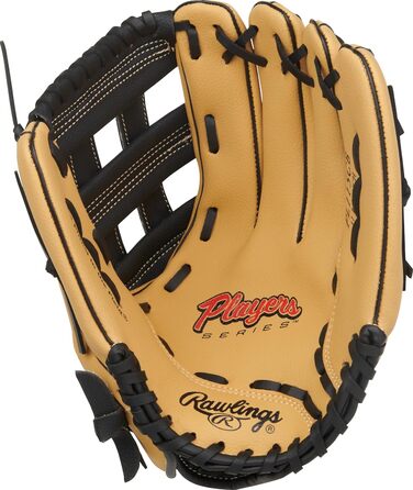 Рукавичка бейсбольна Rawlings Spieler Serie T-Ball / Юніорська (22.9-29.2 см) для правої руки, колір: верблюжий / чорний