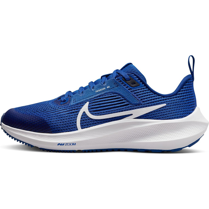 Дитячі кросівки Nike Air Zoom Pegasus 40 (Gs) для спорту, 36.5 EU, Game Royal White Deep Royal Blue